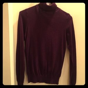 Purple turtleneck